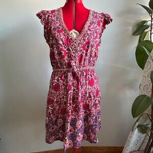 DEX colourful summer dress in Large